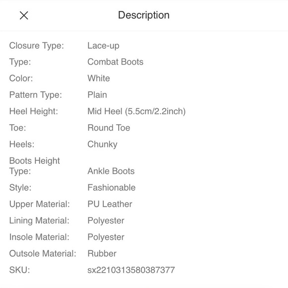 Shein boots size 7.5 - Picture 6 of 6